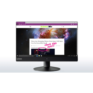 Minden az egyben LENOVO V510z 23 hüvelykes Full HD LED, Intel Core i5-7400T 2,40 GHz, 8 GB DDR4, 256 GB SSD M.2, A fokozat