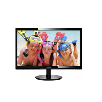 Tweedehands monitor PHILIPS 246V, 24 inch LED, 1920 x 1080, VGA, HDMI, breedbeeld
