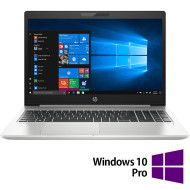 HP ProBook 450 G6 felújított laptop, Intel Core i3-8145U 2.10 - 3.90GHz, 8GB DDR4, 256GB SSD, 15.6 hüvelykes Full HD, numerikus billentyűzet, webkamera + Windows 10 Pro