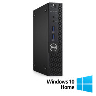 Реновиран компютър DELL OptiPlex 3050 мини компютър, Intel Core i5-7500T 2.70-3.30GHz, 8GB DDR4, 256GB SSD + Windows 10 Home