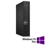 Odnowiony komputer DELL OptiPlex 3050 Mini PC, Intel Core i5-7500T 2.70-3.30GHz, 8GB DDR4, 256GB SSD + Windows 10 Pro