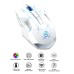 Gaming Mouse, HXSJ T300, 2400dpi, 7 Buttons, RGB, White, Wireless