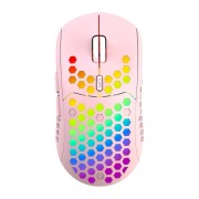 IBLANCOD BL110 Maus, 3200 dpi, 5 Tasten, RGB, Pink, kabellos IBLANCOD BL110 Maus, 3200 dpi, 5 Tasten, RGB, Pink, kabellos