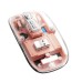 Mouse M133, 2400dpi, 5 Buttons, Battery Level Indicator, Transparent, Pink, Wireless + Bluetooth Mouse M133, 2400dpi, 5 Buttons, Battery Level Indicator, Transparent, Pink, Wireless + Bluetooth
