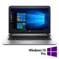 Laptop felújított HP ProBook 440 G3, Intel Core i3-6100U 2,30 GHz, 8 GB DDR3, 256 GB SSD, 14 hüvelykes Full HD, webkamera + Windows 10 Pro