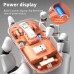 Mouse M133, 2400dpi, 5 Buttons, Battery Level Indicator, Transparent, Orange, Wireless + Bluetooth