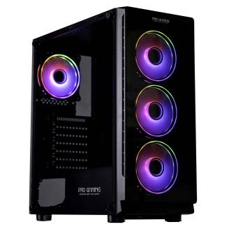 System do gier Shadow Shark, sześciordzeniowy™ procesor Intel® i5-8400 ósmej generacji 4,00 GHz Turbo, 8 GB DDR4, 1 TB SSD, Radeon RX550 4 GB GDDR5