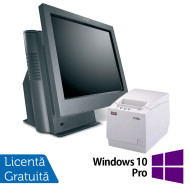 POS-pakke renoveret Toshiba SurePOS 500-serien 4852-E70, 15 tommer 1024 x 768 LCD berøringsskærm, Intel Core i5-3330 3,00 GHz, 8 GB DDR3, 2 x 64 GB SSD + termisk printer Wincor Nixdorf TH230+, Windows 10 Pro