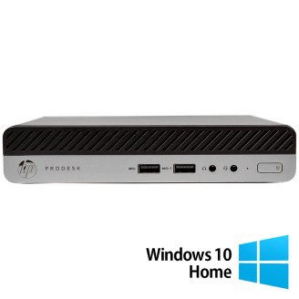 HP ProDesk 400 G3 Mini PC felújított számítógép, Intel Core i5-7500T 2.70 - 3.30GHz, 8GB DDR4, 256GB SSD + Windows 10 Home