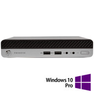 Odnowiony komputer HP ProDesk 400 G3 Mini PC, Intel Rdzeń i5-7500T 2,70 - 3,30 GHz, 8 GB DDR4, 256 GB SSD + Windows 10 Pro