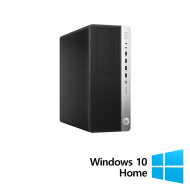 Реновиран компютър HP EliteDesk 800 G3 Tower, Intel Core i3-6100 3.70GHz, 8GB DDR4, 256GB SSD, DVD-ROM + Windows 10 Home