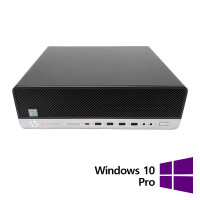 Felújított HP EliteDesk 800 G5 SFF számítógép, Intel Core i5-9500 3.00-4.40GHz, 8GB DDR4, 256GB SSD + Windows 10 Pro