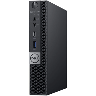 Μεταχειρισμένος υπολογιστής DELL OptiPlex 7060 Mini, Intel Core i3-8100T 3.10GHz, 8GB DDR4, 256GB SSD