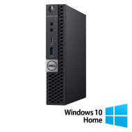 Felújított számítógép DELL OptiPlex 7060 Mini PC, Intel Core i3-8100T 3.10GHz, 8GB DDR4, 256GB SSD + Windows 10 Home