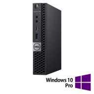 Felújított számítógép DELL OptiPlex 7060 Mini PC, Intel Core i3-8100T 3.10GHz, 8GB DDR4, 256GB SSD + Windows 10 Pro