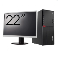 Obnovljeni računalni paket LENOVO M710T Tower, Intel Core i3-6100 3.70GHz, 8GB DDR4, 256GB SSD, DVD-ROM + 22-inčni monitor + Windows 10 Home