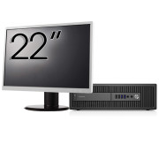 Rabljeni paket Računalnik HP ProDesk 600 G2 SFF, Intel Core i7-6700 3,40 GHz, 8 GB DDR4, 256 GB SSD + 22-palčni monitor