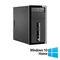 Обновен компютър HP ProDesk 400 G2 Tower, Intel Core i5-4570T 2.90-3.60GHz, 8GB DDR3, 500GB HDD , DVD-RW + Windows 10 Home