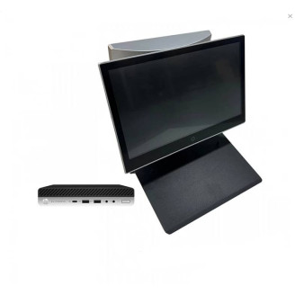 HP 800 G3 Mini Refurbished POS paket, 14 inčni HP L7014t zaslon osjetljiv na dodir + 10 inčni HP L7010t, Intel Core i3-7100T 3,40 GHz, 8 GB DDR4, 256 GB SSD + Windows 10 Pro