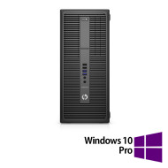 Computer renoveret HP 800 G2 Tower, Intel Core i5-6500 3.20GHz, 8GB DDR4, 256GB SSD + Windows 10 Pro