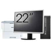 Pachet Calculator Refurbished HP 800 G2 Tower, Intel Core i5-6500 3.20GHz, 8GB DDR4, 256GB SSD + Monitor 22 Inch + Windows 10 Home