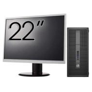 HP 800 G2 Tower Refurbished Computer Package, Intel Core i5-6500 3.20GHz, 8GB DDR4, 256GB SSD + 22 Inch Monitor + Windows 10 Pro