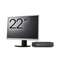 Pacote de computador recondicionado HP EliteDesk 800 G2 Mini PC, Intel Core i5-6500 3.20-3.60GHz, 16GB DDR4, 512GB SSD + 22 polegadas Monitor + Windows 10 Home