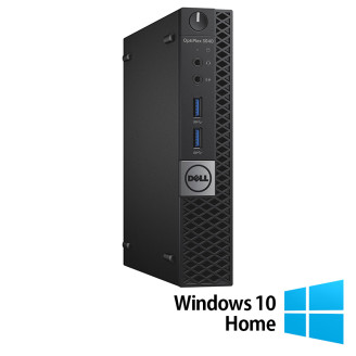 Felújított számítógép DELL OptiPlex 3040 MiniPC, Intel Core i5-6500T 2.50GHz, 8GB DDR3, 256GB SSD + Windows 10 Home