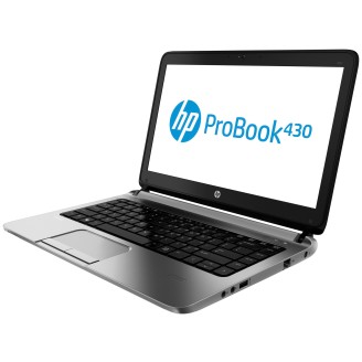 Ordinateur portable d'occasion HP ProBook 430 G1, Intel Core i5-4300U 1,90 - 2,90 GHz, 4 Go DDR3, 128 Go SSD, 13,3 pouces HD, webcam