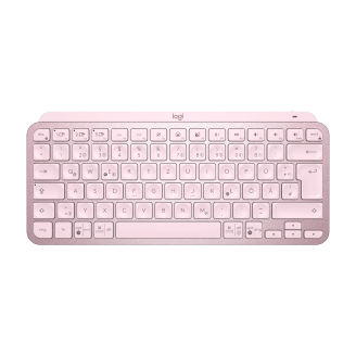 Nowa bezprzewodowa klawiatura LOGITECH MX Keys Mini, USB, Bluetooth, układ niemiecki, różowa