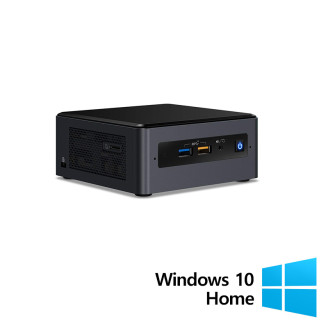 Ремонтиран компютър Intel Мини компютър NUC8BEB, Intel Core i3-8109U 3.00 - 3.60GHz, 8GB DDR4, 256GB SSD + Windows 10 Home