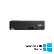 Komputer odnowiony Lenovo ThinkCentre M70s SFF, Intel Procesor Core i3-10100 3,60–4,30 GHz, 8 GB DDR4, dysk SSD 256 GB, DVD-ROM + Windows 10 Home