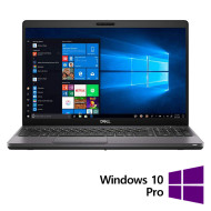 Renoveeritud sülearvuti Dell Latitude 5500, Intel Core i5-8365U 1,60–4,10 GHz, 16 GB DDR4, 512 GB SSD, 15,6 tolli, veebikaamera, numbriklaviatuur + Windows 10 Pro