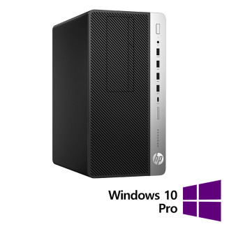 Számítógépen felújított HP ProDesk 600 G4 torony, Intel Core i5-8500 3,00 GHz, 8 GB DDR4, 128 GB SSD + Windows 10 Pro