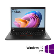 Ordinateur portable reconditionné LENOVO ThinkPad T14 Gen 1, AMD Ryzen 5 Pro 4650U 2.10 - 4.00GHz, 16GB DDR4, 512GB SSD, écran tactile Full HD 14 pouces, webcam, clavier américain + Windows 10 Pro