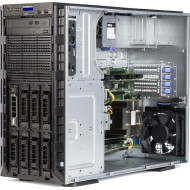 Dell PowerEdge T330 torony kivitelű kiszolgáló, 1 db Intel négymagos Xeon E3-1220 V6 3.00–3.50 GHz, 8 GB DDR4 ECC pufferelés nélkül, 2 x HDD 2 TB SATA, CD-ROM, RAID PERC H330 SATA/SAS, RAID 0,1,5,10,50, iDrac8 Basic, 2 db 495 W tápegység