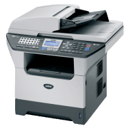 Laser monochrome multifonctionnel d’occasion Brother MFC-8860DN, A4, 30 ppm, Scanner, Fax, Copieur, USB, Réseau