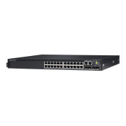 Repasovaný prepínač Dell EMC N3224T-ON, vrstva 3, 24x RJ45 10/100/1000Mb porty s automatickým snímaním, 4x 10G SFP+ porty, 2x 100G QSFP28 porty, 1x 550W AC PSU