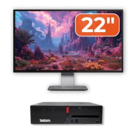 Pachet Calculator Refurbished LENOVO ThinkCentre M910s SFF, Intel Core i5-6500T 3.20GHz, 8GB DDR4, 256GB SSD + Monitor 22 Inch + Windows 10 Pro