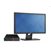 Lenovo ThinkCentre M700 Mini PC Ensemble ordinateur reconditionné, Intel Core i5-6400T 2,20 - 2,80 GHz, 8 Go DDR4, 256 Go SSD + moniteur 22 pouces + Windows 10 Pro