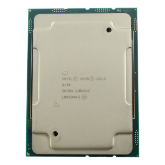 Serverový procesor z druhej ruky Intel Xeon Gold 6138 2,00 – 3,70 GHz, 27,5 MB vyrovnávacej pamäte L3