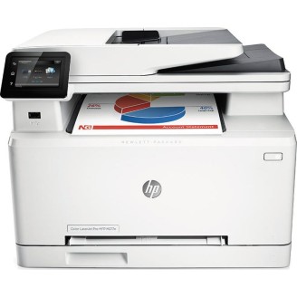 Impresora multifunción láser color HP LaserJet Pro MFP M277dw de segunda mano, A4, 18 ppm, 600 x 600 ppp, dúplex, escáner, copiadora, USB, red, Wi-Fi