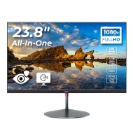 All-in-One OptimX Pro QD40 23,8 Zoll Intel Prozessor N100 Generatia a 12-a bis zu 3,4 GHz, 16 GB DDR4, 512 GB SSD, Full HD (1920x1080), Wi-Fi, Bluetooth, Lautsprecher, Slim, Schwarz
