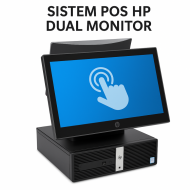 HP Retail System RP5810 SFF, Intel Core i5-4570S 2.90GHz, 8GB DDR3, 128GB SSD, 4 x Serial Port, 1 x 24 Volt USB, 3 x 12 Volt USB + HP L7014t 14 Inch Touchscreen + 10 Inch HP L7010t Retail Monitors