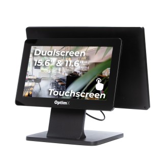 Σύστημα POS OptimX PRO RS623-2 DualScreen 15.6 - 11.6 ίντσες, Intel N100 έως 3.4GHz - 12η Γενιά, 8GB DDR4, 128 SSD, Full HD Οθόνη Αφής Σύστημα POS OptimX PRO RS623-2 DualScreen 15.6 - 11.6 ίντσες, Intel N100 έως 3.4GHz - 12η Γενιά, 8GB DDR4, 128 SSD, Full HD Οθόνη Αφής