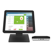 HP 800 G3 Mini PC POS System, Intel Core i7-6700T 2.80 - 3.60GHz, 8GB DDR4, 128GB SSD, Windows 10 Pro + OptimX Pro MY17 Touchscreen Monitor, 17 Inch