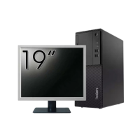 Rabljeno računalo LENOVO M710T Tower, Intel Core i3-6100 3.70GHz, 8GB DDR4, 256GB SSD, DVD-ROM + 19-inčni monitor