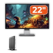 Pacchetto PC usato: HP T630 Thin Client, AMD GX-420GI 2.00GHz, 8GB DDR4, 128GB SSD + Monitor 22