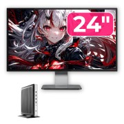 Ordinateur client léger HP T630 d'occasion, processeur AMD GX-420GI 2 GHz, 8 Go de mémoire DDR4, SSD de 128 Go + écran 24 pouces