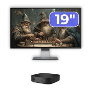 Pacchetto PC usato: HP T430 Thin Client, Intel Celeron N4000 1.10-2.60GHz, 2GB DDR4, 16GB SSD + Monitor 19